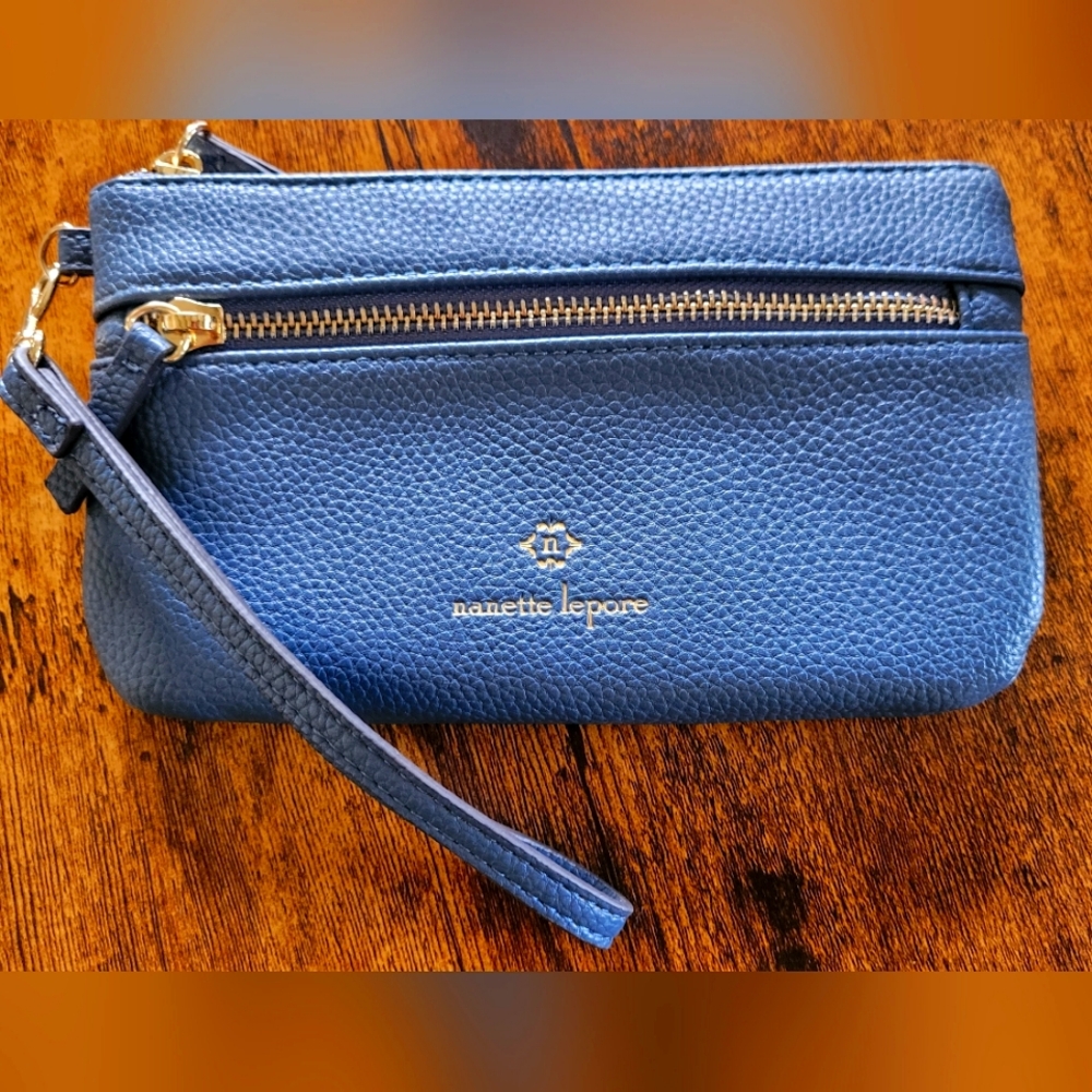 Nanette Lepore Blue Wristlet.